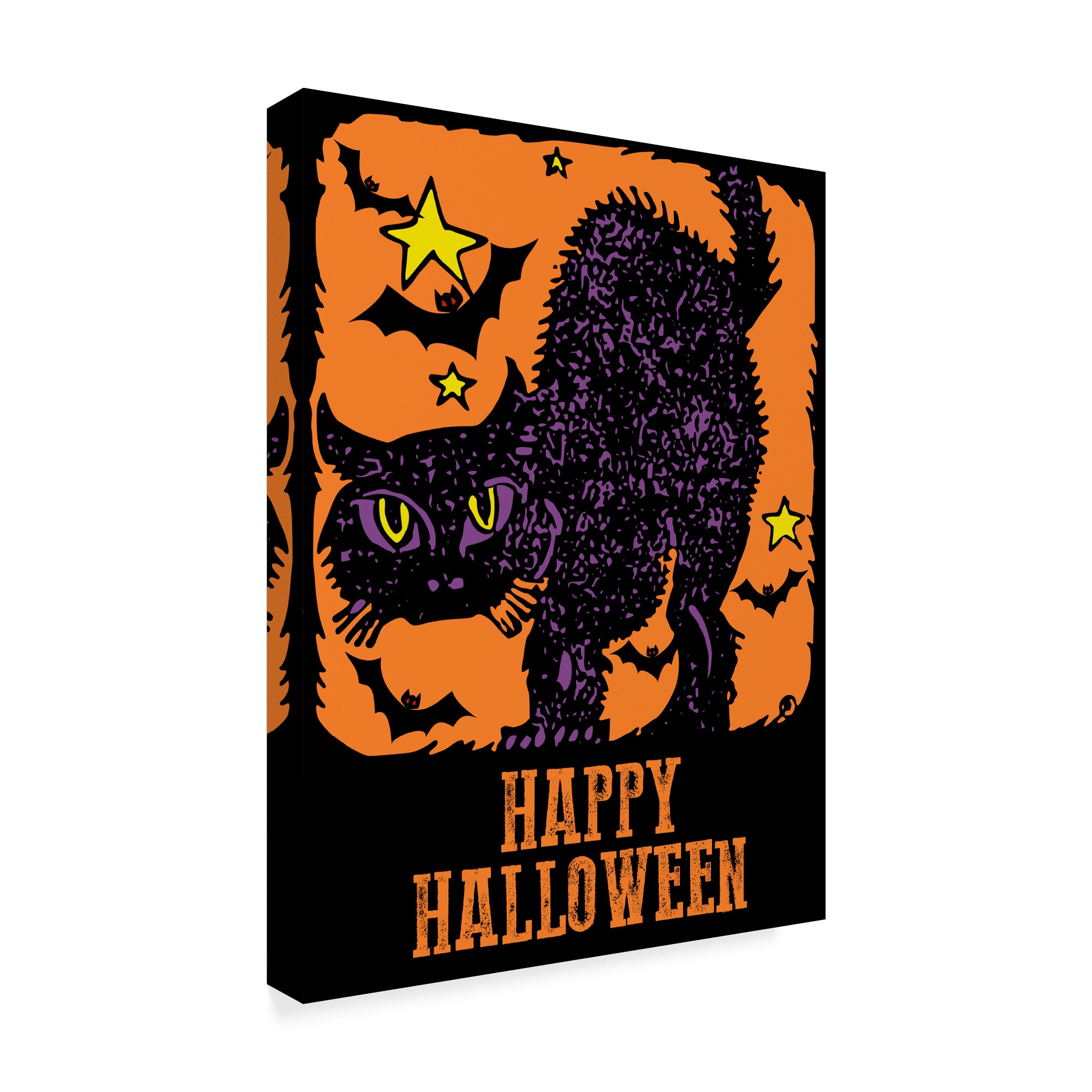 Trademark Fine Art 'Halloween Cat' Canvas Art by ALI Michael
