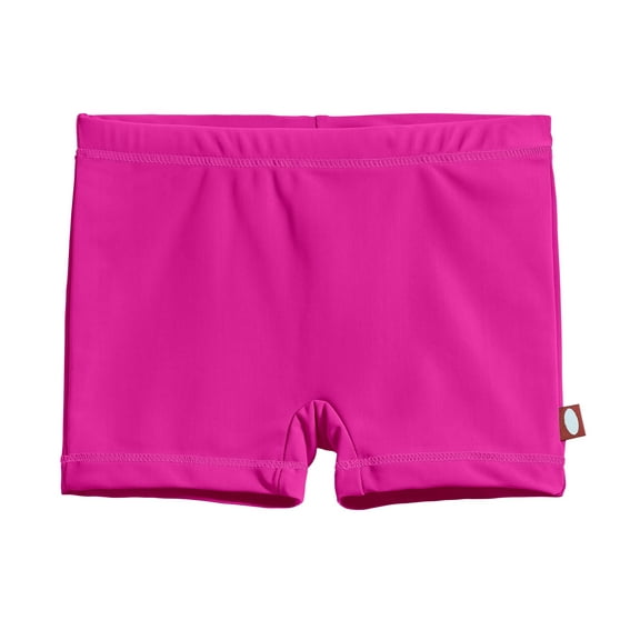 Girls UPF 50  Swim Boy Shorts | Hot Pink w- Matching Stitch