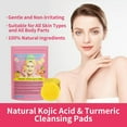thumbnail image 2 of Gentle Curcumin Acid Pad for Skin Care, Exfoliating and Cleansing Pad, 2 of 8