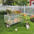 thumbnail image 3 of BingoPaw Heavy Duty Stainless Steel Chicken Coop Poultry Cage House with Waterproof Cover for Duck Rabbit Hen Dog Cage, Indoor Outdoor, 3 of 12