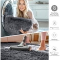thumbnail image 3 of Shag Area Rugs for Living Room 9'(Round), Soft and Fluffy Shaggy Carpet for Pets, Machine Washable Floor Rugs for Living room, 3 of 7