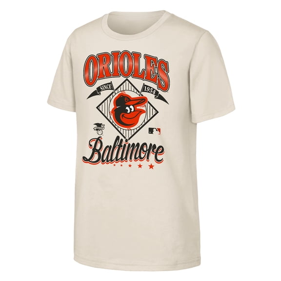 Youth Outerstuff Natural Baltimore Orioles Triple Hit T-Shirt