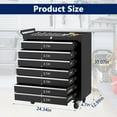 thumbnail image 2 of AKDSteel 7-Drawer Rolling Tool Chest, 24 Inch Heavy Duty Lockable Tool Cabinet with Wheels, Professional Garage Workshop Storage Organizer for Home and Industrial Use, 2 of 7