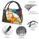 thumbnail image 4 of Disketp Stained Glass Cat Art Bolsa Térmica Estampada, Bolsa Térmica Aislante para Almuerzo, Playa y Campamento, 4 of 6