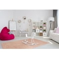 thumbnail image 2 of EORC Pink Hand-Tufted Wool Contemporary Spring Rug, 5' x 8'-Color:Pink,Material:Wool, 2 of 4