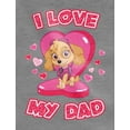 thumbnail image 6 of Tstars Girls Gifts for Dad Father's Day Shirts I Love my Dad Paw Patrol Skye Cool Best Gift for Dad Toddler Kids Girls Gifts for Dad Father's Day Shirts Fitted T-Shirt, 6 of 7