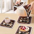 thumbnail image 5 of Red Chef Pot Holders for Kitchen Heatproof Potholder, 4 Pack Kitchen Gourmet Black Plaid Vintage Hot Pads Multipurpose Oven Pads Cloth Potholders Trivet for Cooking and Baking, 5 of 8