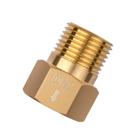 2Pcs Brass One Way Valves 1/2inch Threaded Connection Leak Proof Non Return Valves