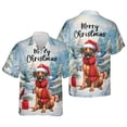thumbnail image 3 of Merry Christmas Rhodesian Ridgeback Enjoys Woofmas Winter Xmas Holiday Hawaiian Shirt Breathable Summer Unisex Merch Ridgebacks Dog Lover Gifts - 02022, 3 of 6