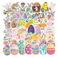 thumbnail image 2 of piaybook 2024 Easter Stickers 50Pcs 100Pcs Happy Easter Day Stickers Bunny Rabbits Eggs Waterproof Stickers For Laptop Water Bottle Phone Skateboard Stickers For Adults Boys Girls Kids, 2 of 4