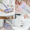 thumbnail image 3 of Automatic Cloth Changing Mini Mop, Mini Mop Portable Self-Squeeze Small Mop, Self Squeezing Mini Mop, Compatible with Towels or Disposable Wipes, 360°Rotating Head, Dust Mop for Floor, Mirror, Wall, 3 of 6