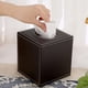 thumbnail image 2 of Funda cuadrada de cuero para caja de pañuelos: elegante soporte para caja de pañuelos con parte inferior magnética, cómoda, mesita de noche, mesa, encimera, hogar, oficina, coche, marrón, 2 of 5