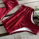 thumbnail image 5 of Traje de baño de dos piezas con cintura alta y volantes para mujer, bikini push up con estampado tropical, 5 of 6