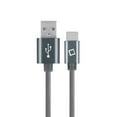 thumbnail image 1 of Cellet USB Cable Compatible with LG Stylo 6, Heavy Duty Braided USB Type C (USB-C to USB-A) Fast Charging Sync Cable (6 feet/1.8 meters) and Atom Wipe, 1 of 7
