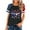 Q1-Black Graphic Tees, variant on Independence Day Tops for Women Casual Patriotic USA Flag Pattern Tees Loose Fit Raglan Short Sleeve Tshirts Crewneck Soft Blouses Shirts S-3XL