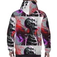 thumbnail image 7 of Picia Artistic Skull Pattern Casual Men's Hoodie - Lightweight Hooded Sweatshirt with Kangaroo Pocket, Comfortable Pullover for Everyday, Travel-Medium, 7 of 7