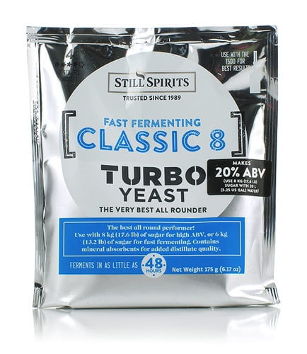 Pack of 5 Still Spirits Turbo Yeast Classic 8 Yeast 48 hour WHISKEY MOONSHINE 