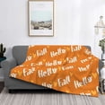 thumbnail image 2 of Yiaed Hello Fall Print Blanket Throw Blanket Soft Cozy Flannel Blanket for Home Bed Sofa Couch Chair-40"x30", 2 of 6