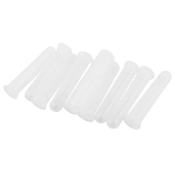 10Pcs Round Bottom Centrifuge Tubes Sample Container 20ml w Press Caps