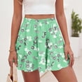 thumbnail image 2 of Floral Skirts for Women Short Boho High Waisted Flowy Mini Skirts Casual Summer Ruffle Skirt, M, 2 of 7
