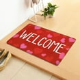 thumbnail image 6 of JilgTeok Valentine Day Living Room Bedroom Straight Plush Carpet Floor Mats Bathroom Absorbent Non-Slip Mats Kitchen Foot Mats,Cheerful for everyone, 6 of 6