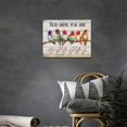 thumbnail image 2 of Colorful Hummingbird Wall Decor Rustic Hummingbird Pictures Canvas Print God Says You Are Wall Art Modern Home Framed Artwork For Living Room Bathroom Bedroom 12"X16", 2 of 6