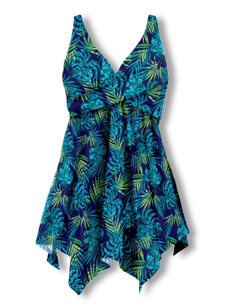 plus size swim dresses Plus Size - Mesh Swim Dress