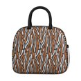 thumbnail image 2 of Insulated Lunch Bag for Women, Floral Print Oxford Fabric Lunch Box, Leakproof Thermal Cooler Tote for Work, School & Picnic, Leopard Animal Print, 2 of 5