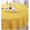 thumbnail image 4 of Tablecloth, Round, Cotton Linen, Plain Twill, Suitable for Home Kitchen Decoration, Borders 120cm, 4 of 5