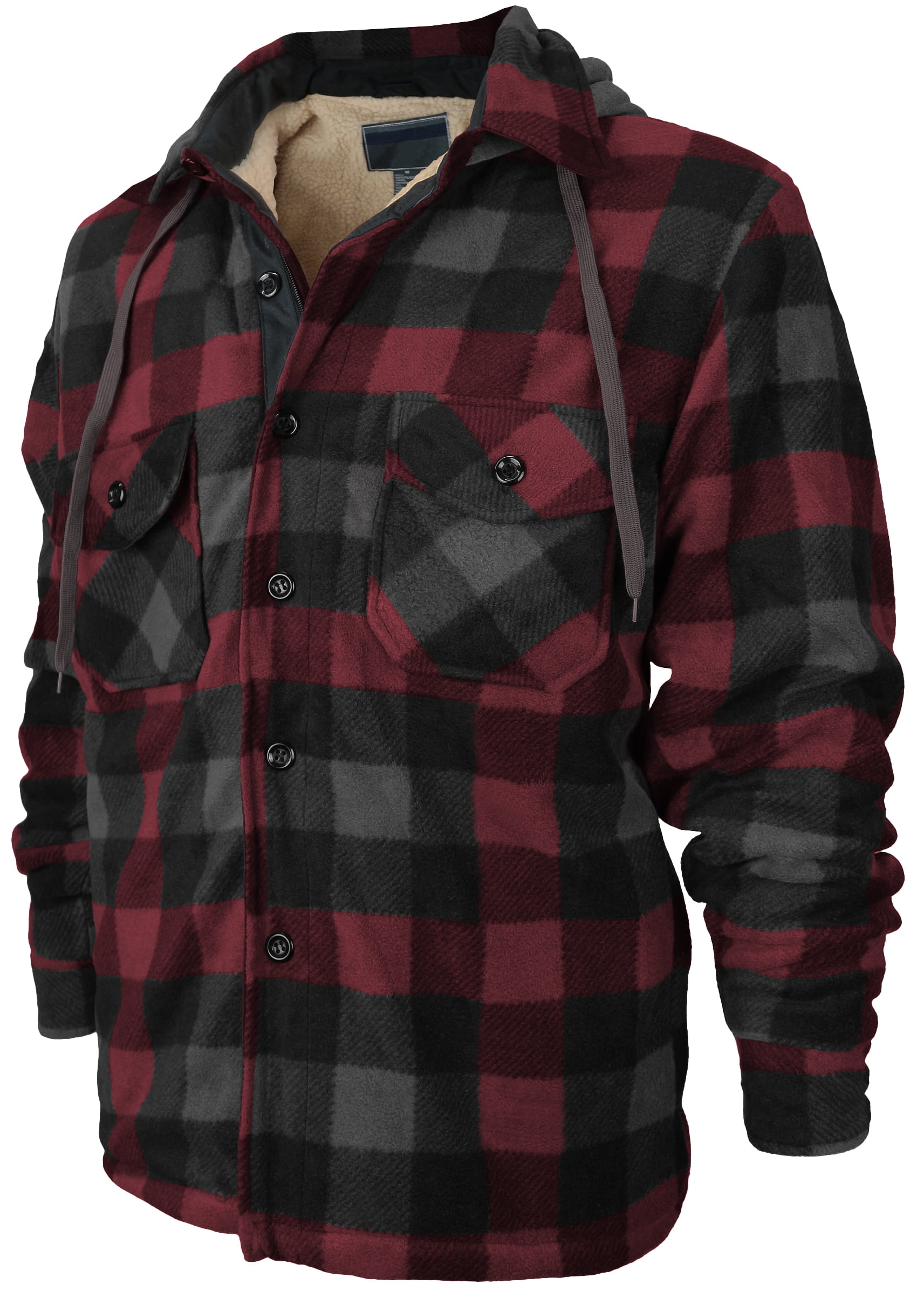 red flannel black hoodie