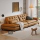 thumbnail image 2 of Art sofa, living room, simple modern Italian style, light luxury, wide armrests, adjustable dual purpose, straight row sofa My Lux Decor Round, 2 of 13