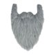 thumbnail image 2 of Suministros para fiestas de disfraces de bigote, barba postiza larga, accesorio facial para adultos y niños. Gris, 2 of 9