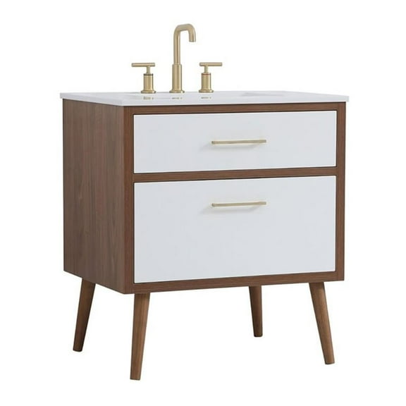 30 inch bathroom vanity in White