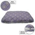 thumbnail image 3 of Moroccan Pet Bed, Floral Oriental Mandala Motif Vibrant Tones Illustration, Chew Resistant Pad for Dogs and Cats Cushion with Removable Cover, 24" x 39", Blue Violet Pale Camel, by Ambesonne, 3 of 4