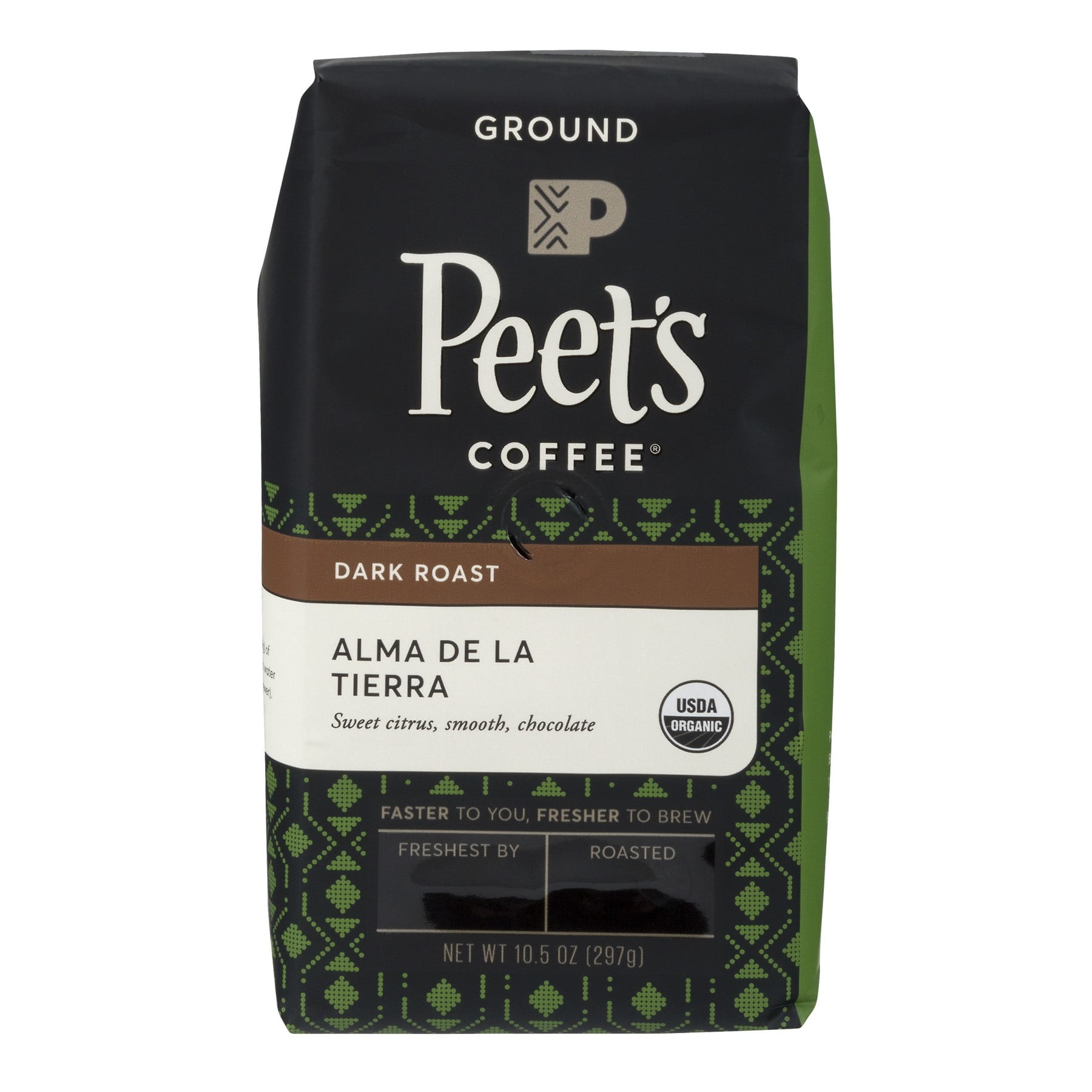 Peet's Coffee Alma De La Tierra Ground Coffee, Dark Roast, 10.5 OZ
