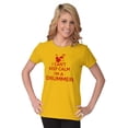thumbnail image 5 of Can't Keep Calm a Drummer Percussion Women's T Shirt Ladies Tee Brisco Brands M, 5 of 6