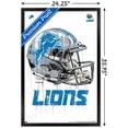 thumbnail image 3 of NFL Detroit Lions - Drip Helmet 20 Wall Poster, 22.375" x 34", Framed, 3 of 3