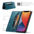 thumbnail image 3 of iPhone 12 Pro Max Case, Dteck Leather Flip Wallet Case with RFID Blocking Card Slot Magnetic Closure Folio Phone Case for Apple iPhone 12 Pro Max 6.7 inch 2020, Blue, 3 of 10
