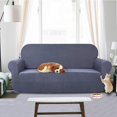 thumbnail image 3 of Housse Extensible pour Causeuse, Housses de Canapé Hydrofuges, Anti-Chien, Chat, Animal de Compagnie, Housses de Causeuse, Protège-Canapé (Causeuse, Gris), 3 of 7