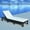 Black, variant on vidaXL Patio Lounge Chair with Cushion and Adjustable Backrest Poly Rattan