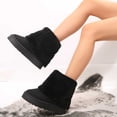 thumbnail image 5 of Viluyesy Womens Winter Snow Boots Warm Fuzzy Fleece Lined Comfortable Non Slip Outdoor Walking Shoes Black Size 6.5, 5 of 10