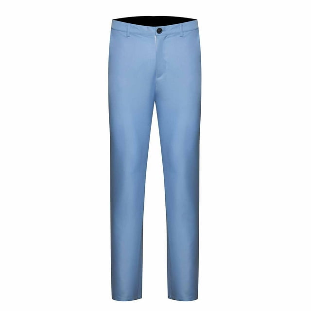 Yuyuzo Mens Plus Size Business Pants Staight Leg Formal Work Suit Pants Solid Color Mid Waist Trousers