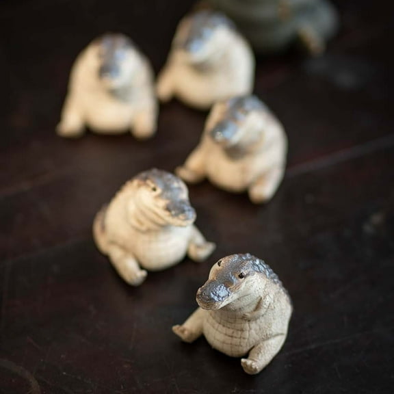 Tea Pet Decorative Handmade Crocodile Tea Figurine Household Supply