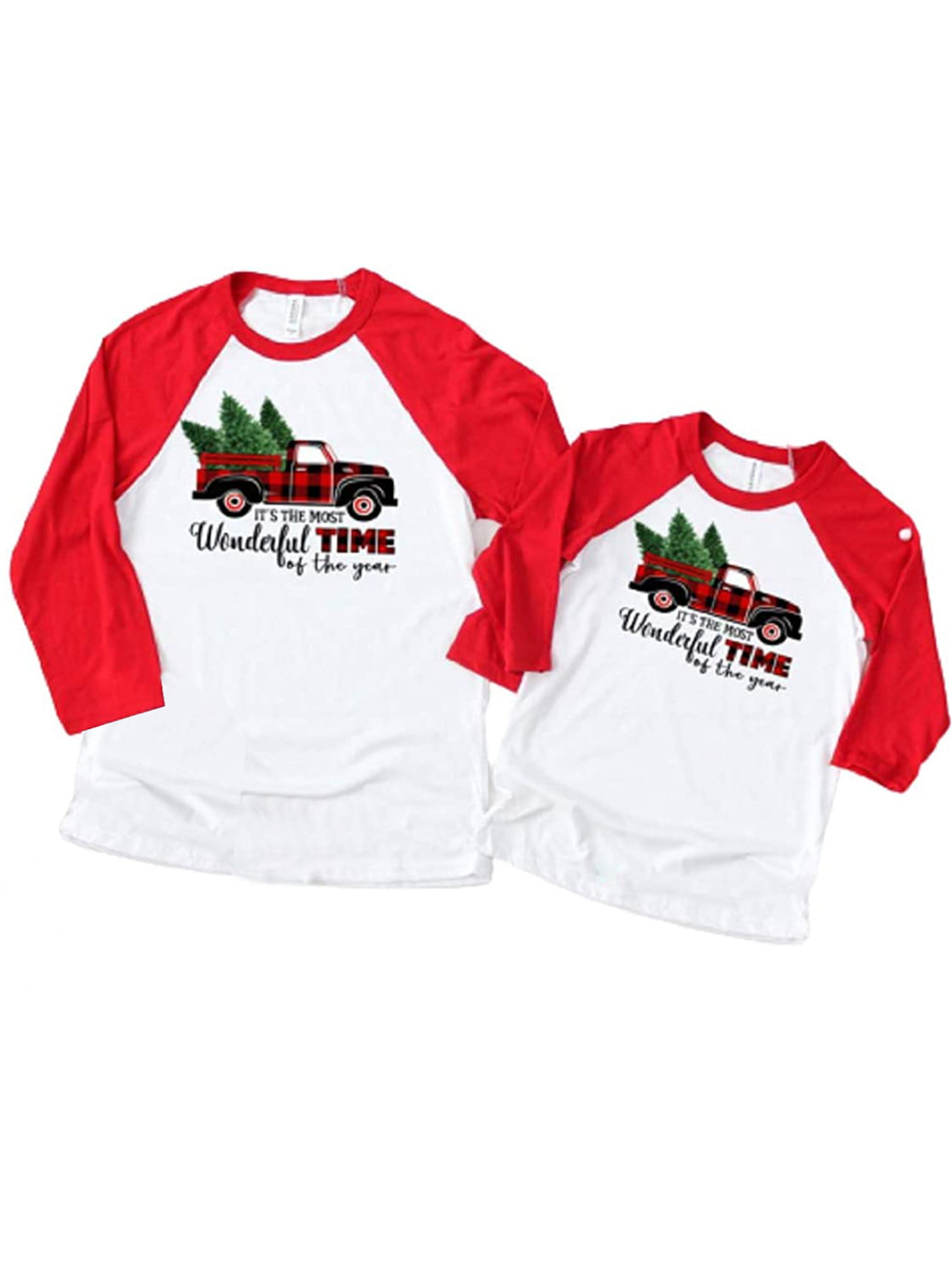 Christmas Blessed T Shirt Women Floral Printed Baseball Tee Top Raglan 3/4 Sleeve Splicing Holiday Shirts