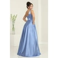 thumbnail image 6 of May Queen MQ1994 Juniors Womens Sleeveless V-neck Prom Evening Dress W/ Side Pockets, 6 of 11