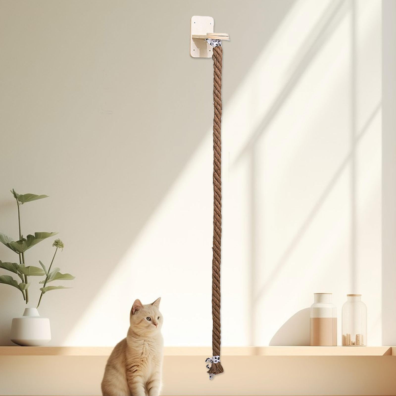 Serenable Cat Wall Shelf Scratch Post Kitten Cat Perch for Resting Exercising Lounging