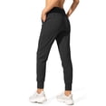 thumbnail image 2 of Pantalones deportivos SANTINY para mujer, negros, de nylon/spandex, talla L, 2 of 6