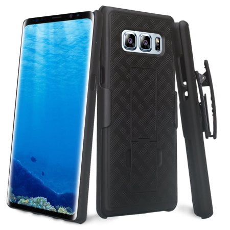 Samsung Galaxy Note 8 Case, Swivel Slim Belt Clip Holster Armor Protective Case, Defender Cover with Swivel Locking Belt Clip [Kickstand] for Note 8 (Holster Shell Combo) -