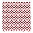 thumbnail image 3 of Ambesonne Vintage Valentine Shower Curtain, Classic Hearts, 69"Wx70"L, Vermilion Off White, 3 of 3