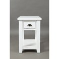 thumbnail image 1 of Wooden One Drawer Chairside Table In Weathered White Finish, 1 of 2